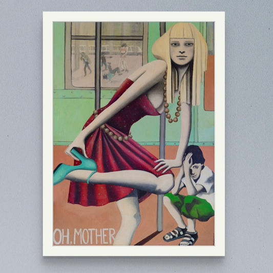 "Oh Mother" on paper, artwork by Norwegian artist Edvarda