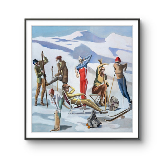 "Rasteplass, painting by Norwegian artist Edvarda