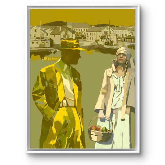 "Nagel & Dagny framed artwork by Norwegian artist Edvarda