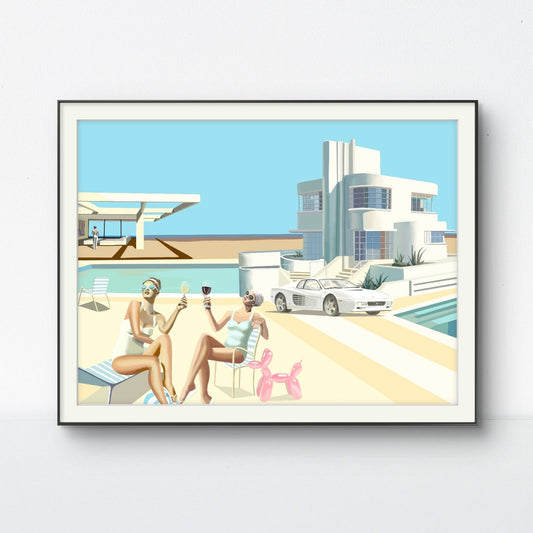 "Whose dreams are we dreaming" in frame, by Norwegian painter Edvarda