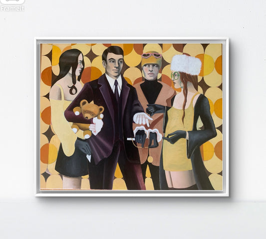 "The fortune teller" framed artwork by Norwegian artist Edvarda