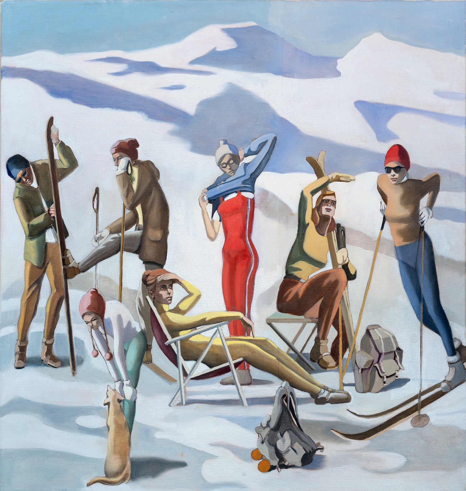 Rasteplass (The ski-break) bu Norwegian artist Edvarda