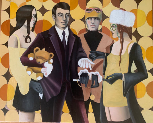 "The fortune teller" painting by Norwegian artist Edvarda 