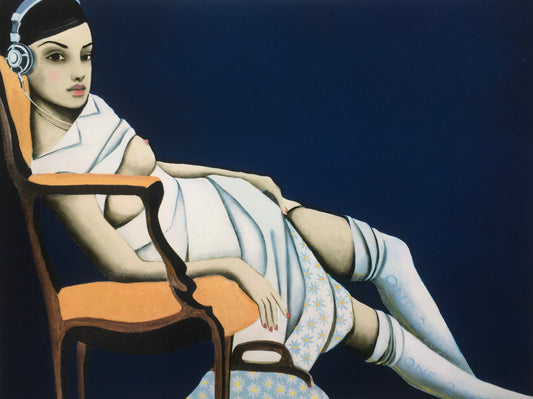 "One to watch" painting by Norwegian artist Edvarda 