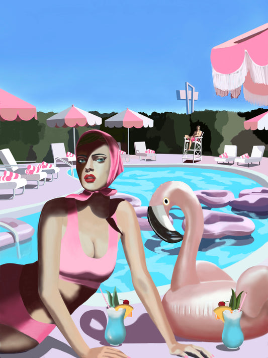 "Pink" artwork by Norwegian artist Edvarda 