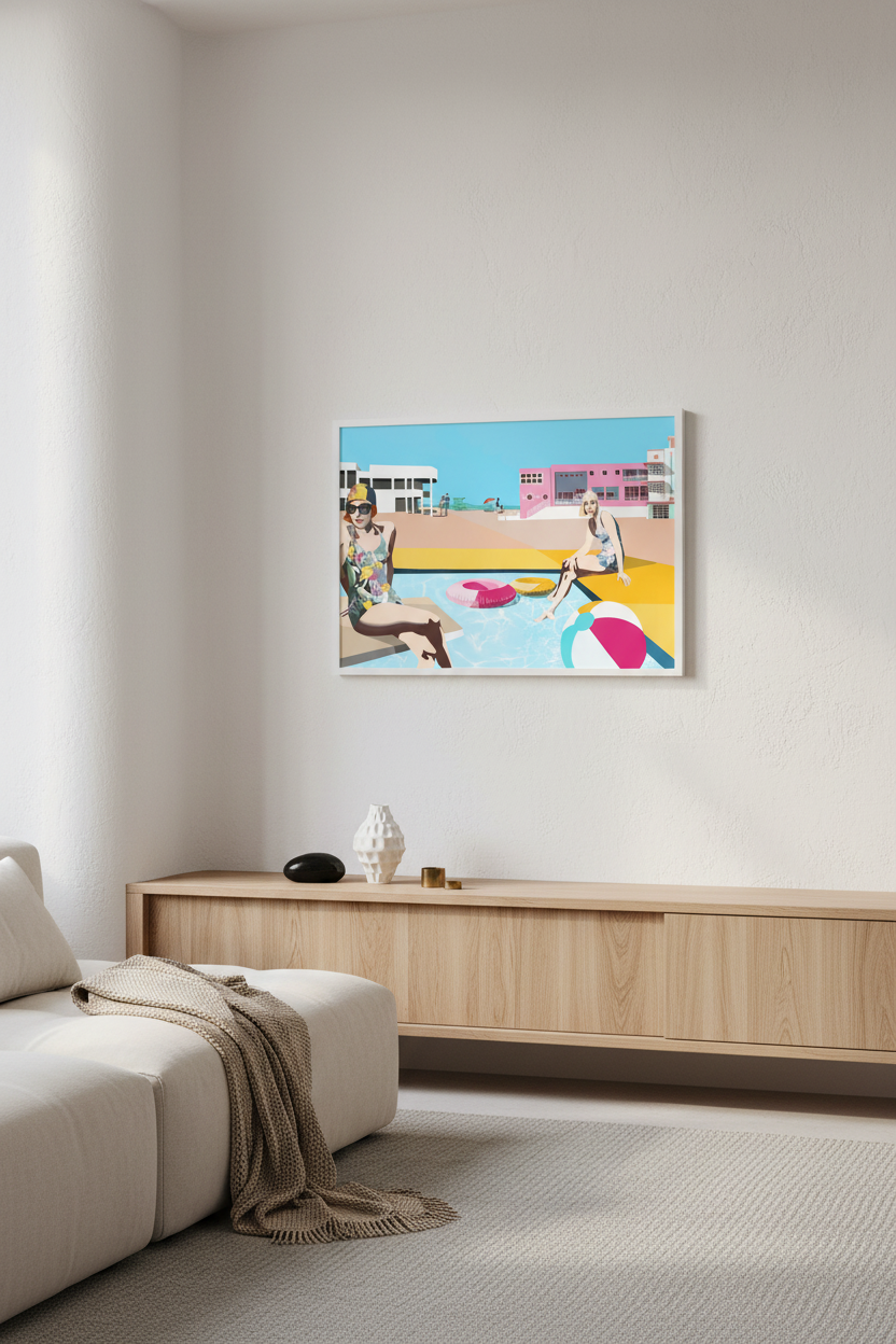 Beachwalk over sideboard