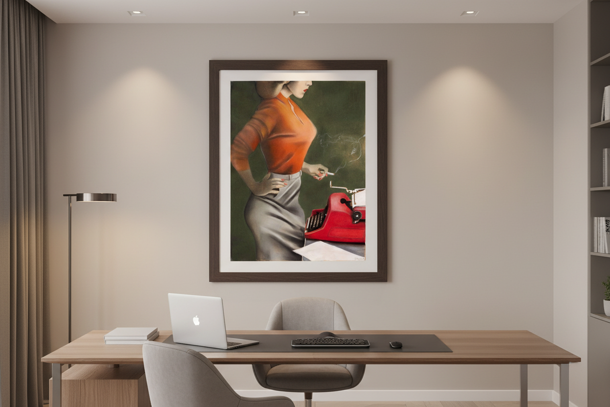 Deadline kunsttrykk i moderne profesjonelt kontor