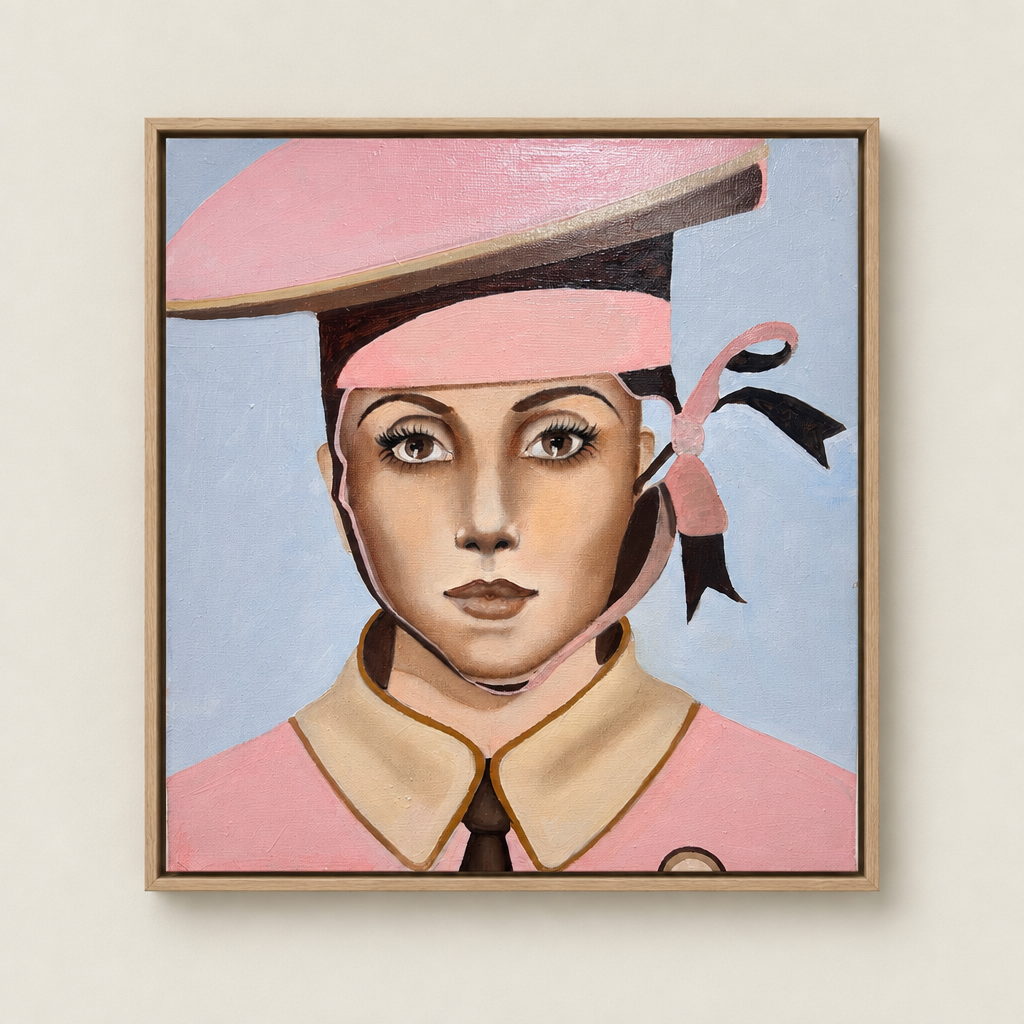 Piccolo Rosa med kasselist i eik