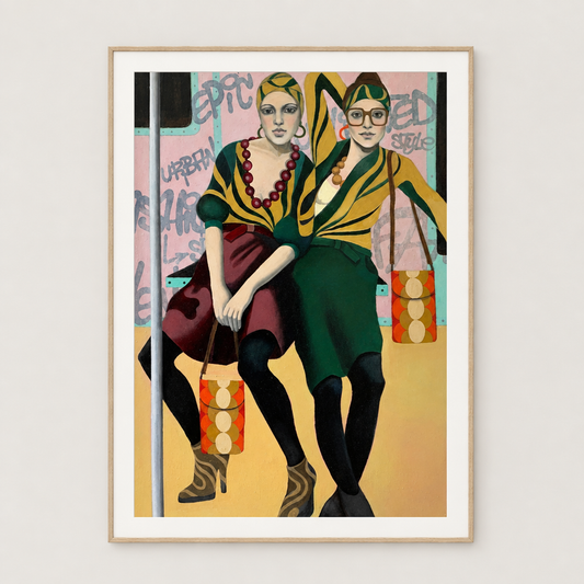 Retro Chic med tynn eikelist og passepartout