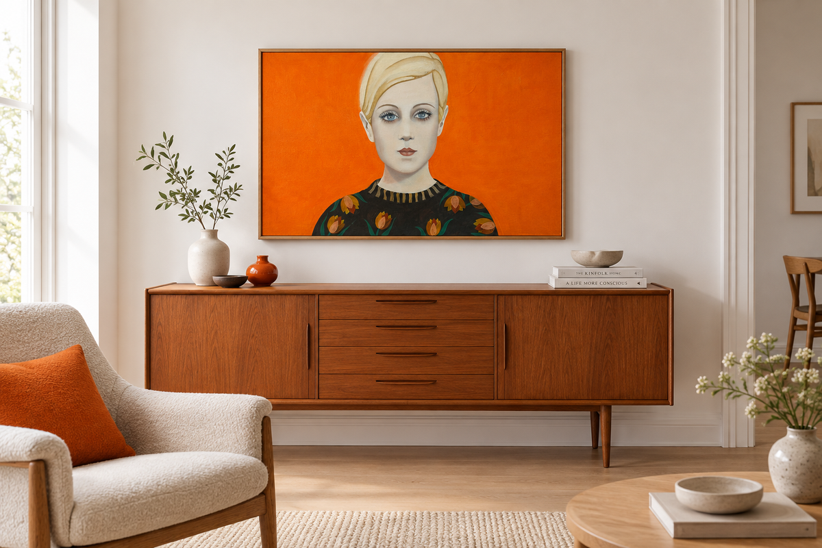 Skandinavisk rom med Tangerine Tulip