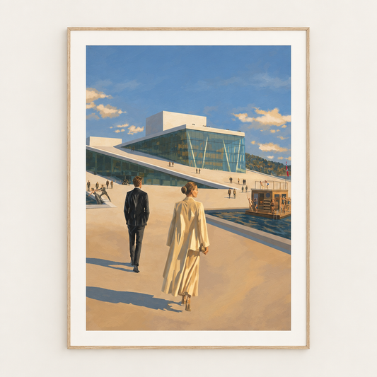 The Other Opera med tynn eikelist og passepartout