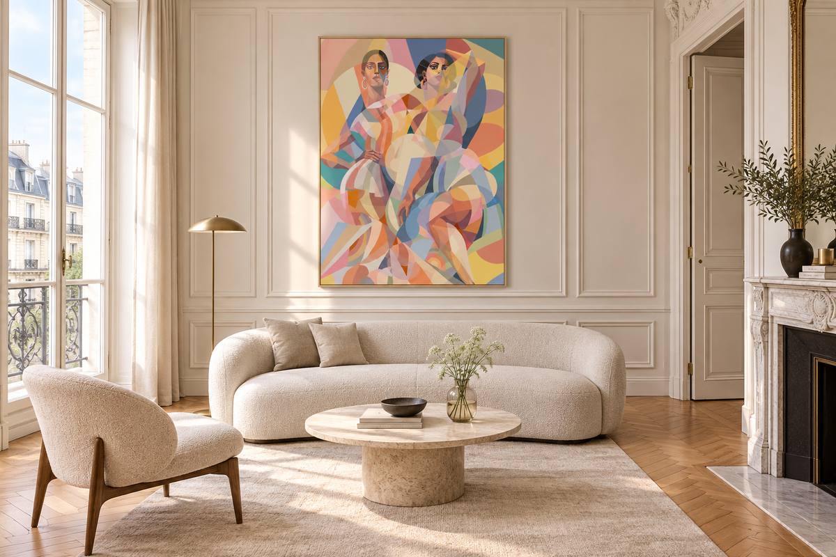 Twins i parisisk stue
